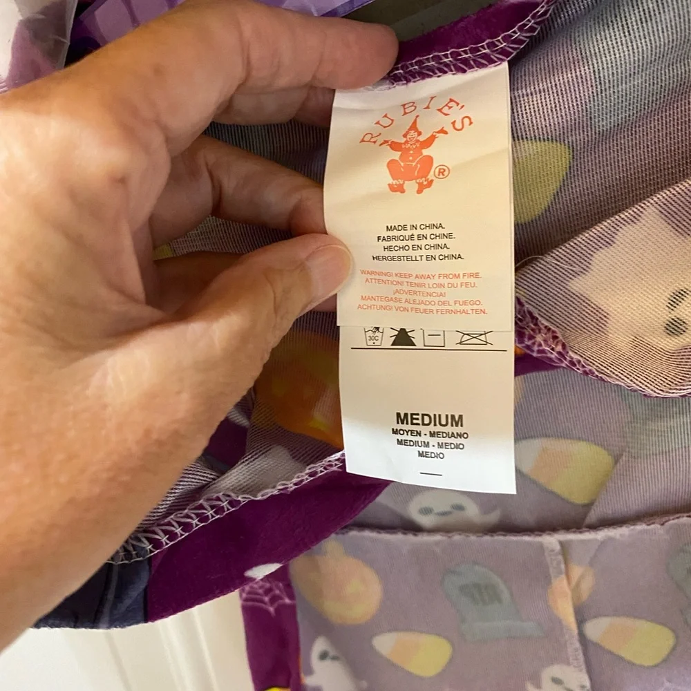 Rubie’s Pet Shop Halloween Print Emoji PJs Jumpsuit & Hat - Medium